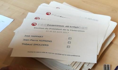 PS liégeois : le vote pour la présidence est en cours 