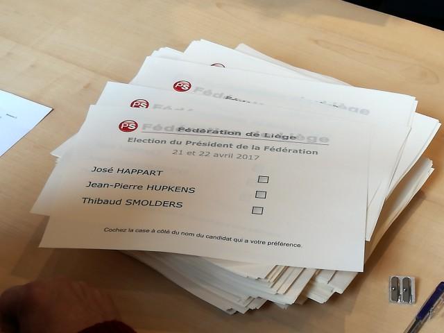PS liégeois : le vote pour la présidence est en cours 