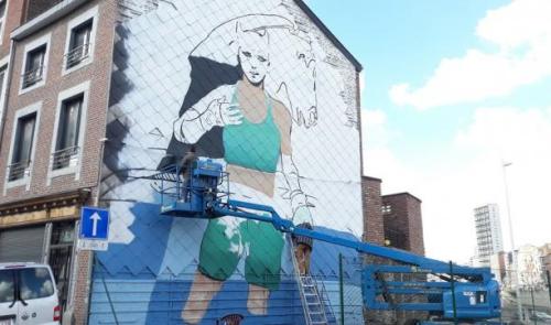 Liège : une fresque en hommage au dessinateur Enki Bilal