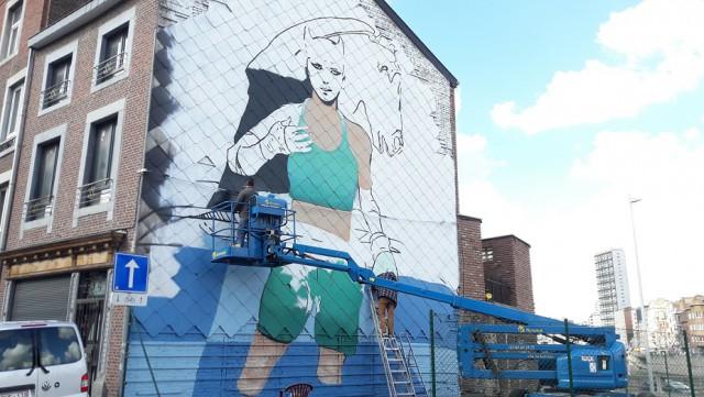 Liège : une fresque en hommage au dessinateur Enki Bilal