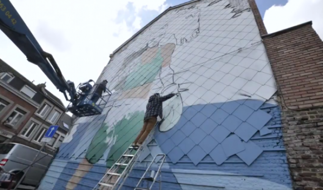 Le timelapse de la fresque hommage à Bilal