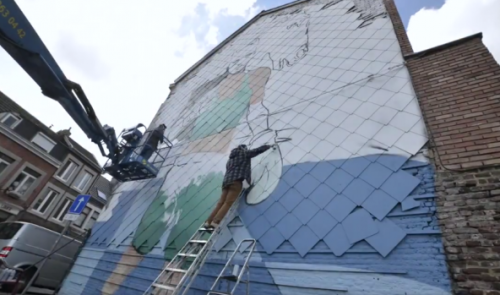 Le timelapse de la fresque hommage à Bilal