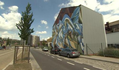 L'artiste international Jaba habille Seraing d'une fresque géante