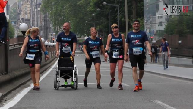 Le triathlète, Luc Huberty, nous présente l'asbl "Legs Go"
