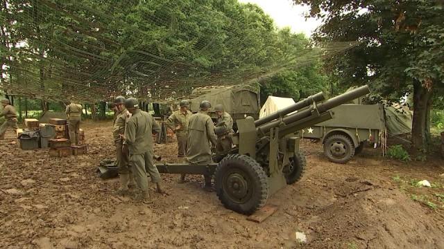 Les américains au Fort de Lantin.