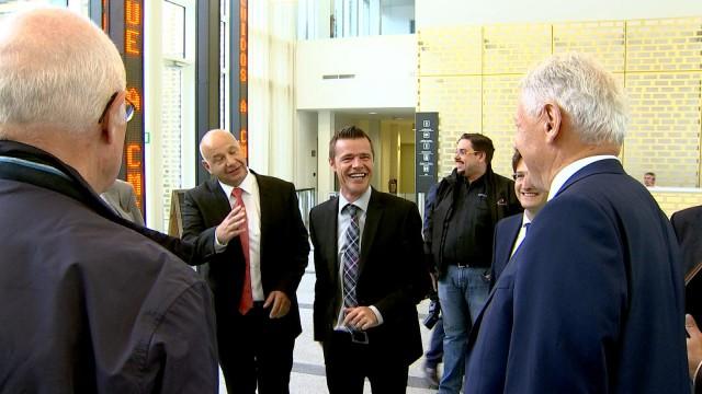 Visite du ministre des Chemins de Fer chez les industriels liégeois