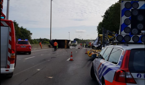 Accident grave sur l'autoroute E42 à Huccorgne (vidéo)