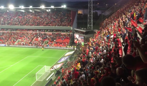 Belgique - Gibraltar à Sclessin, avec les supporters