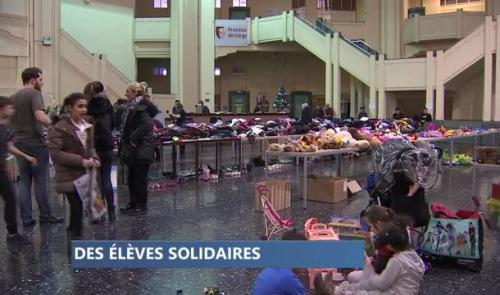 Action solidaire des élèves de l'école polytechnique de Seraing
