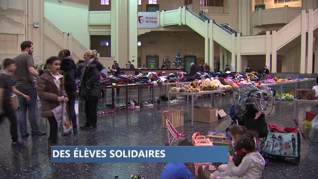 Action solidaire des élèves de l'école polytechnique de Seraing