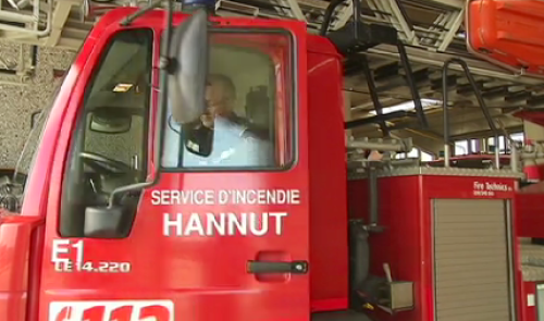 Hannut : cinq pompiers légèrement blessés 