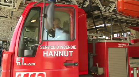 Hannut : cinq pompiers légèrement blessés 