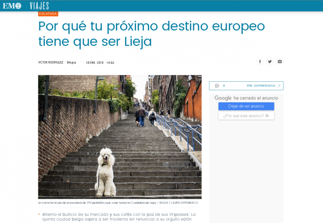 Liège, à visiter selon le journal espagnol El Mundo
