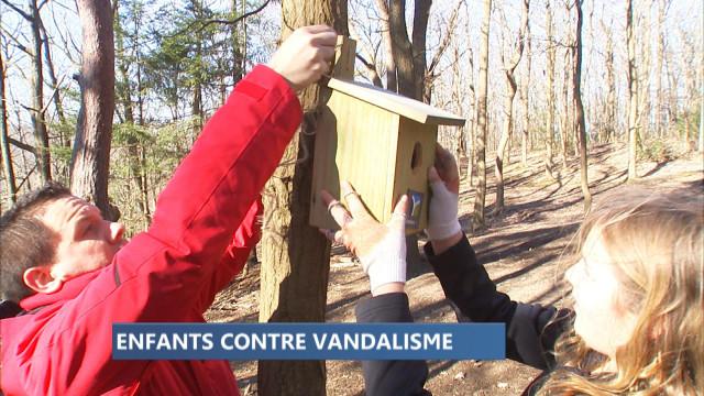 Vandalisme : la réponse des enfants de l'école Ste-Claire de Huy