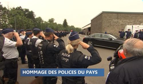 Les policiers belges rendent hommage à leurs consoeurs tuées