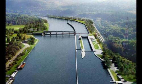 Ampsin : chantier fluvial