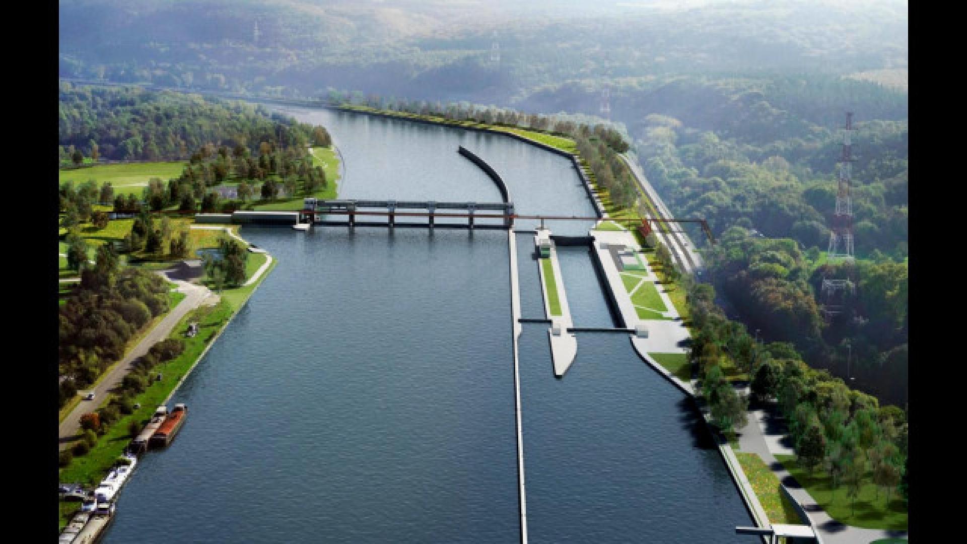 Ampsin : chantier fluvial