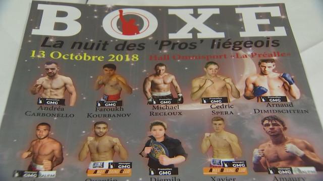Boxe:La nuit des "Pros" liégeois.