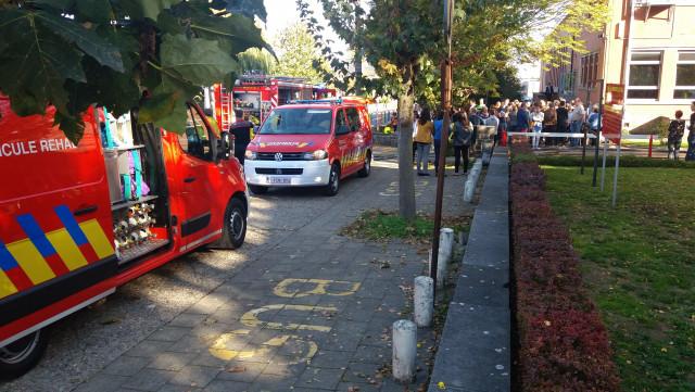 Incendie et évacutation au bureau de vote de Saint Georges 