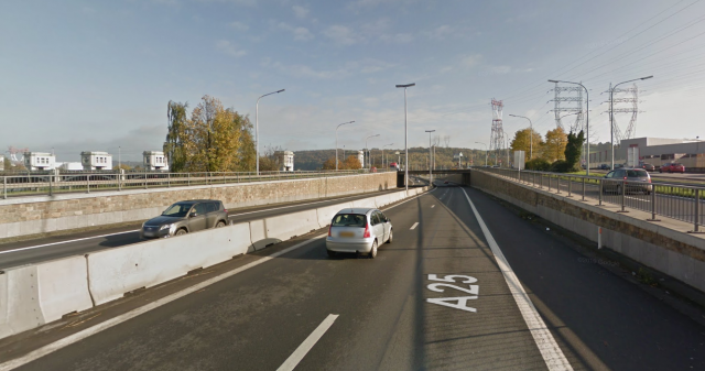 E25 : des chutes de pierres sur l'autoroute à Jupille 