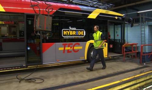 Bus hybrides en panne 