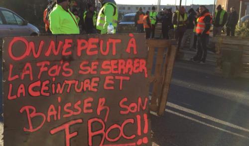 Gilets jaunes  : blocage du port pétrolier de Wandre