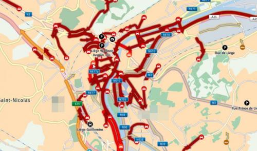 Gilets jaunes : le centre de Liège a été complètement bloqué 