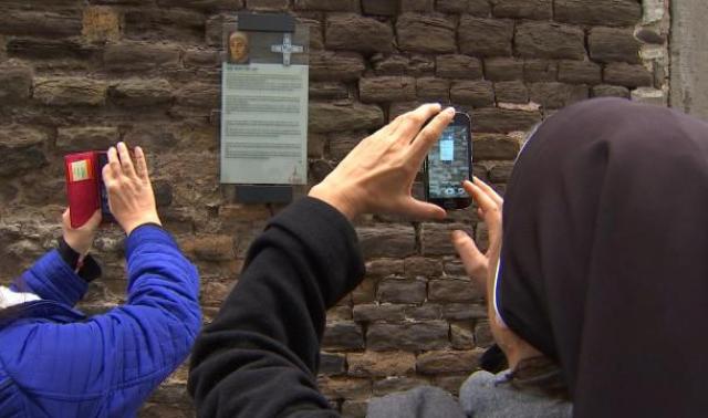 Liége: Deux plaques commémoratives en mémoire de Mary Ward