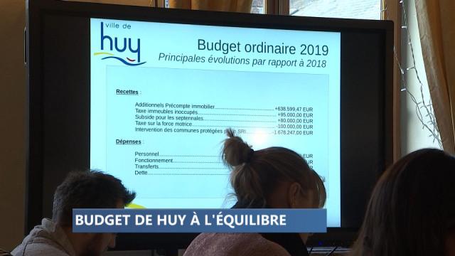 Huy : un budget 2019 équilibré et ambitieux