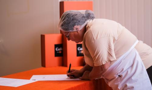 Le personnel de Galler remercie les souverains 