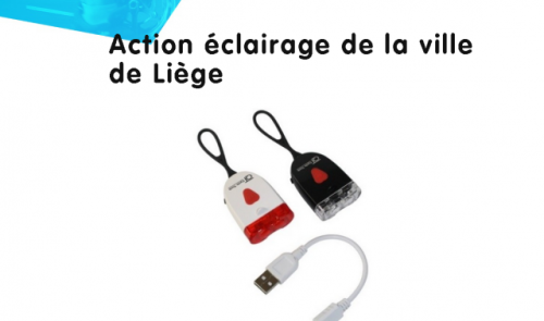 Liège : distribution de 600 kits éclairage vélo gratuits