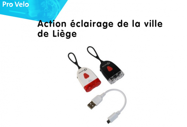 Liège : distribution de 600 kits éclairage vélo gratuits
