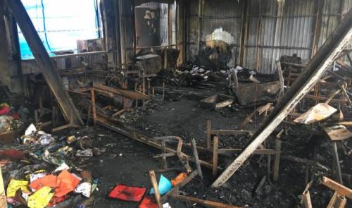 Incendie à l'école Don Bosco de Saint-Georges