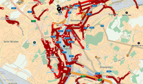 E40/E25 - 4 accès fermés suite à une panne technique de la signalisation