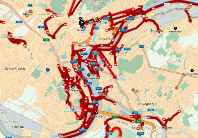 E40/E25 - 4 accès fermés suite à une panne technique de la signalisation