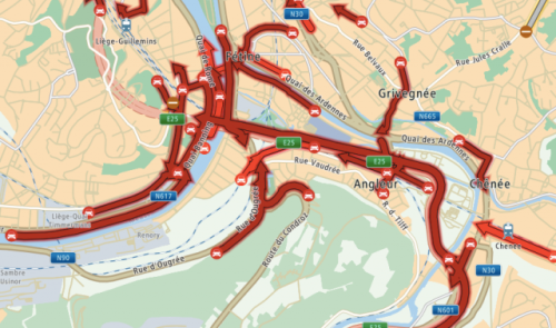 Liège: les quatre gros accès autoroutiers fermés ont rouvert 