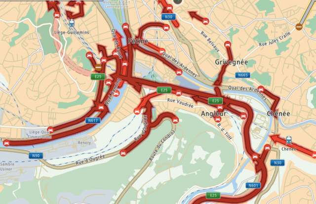 Liège: les quatre gros accès autoroutiers fermés ont rouvert 