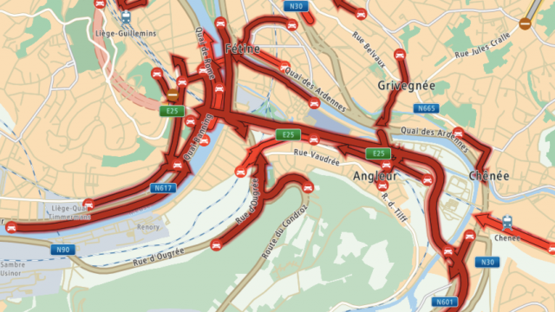 Liège: les quatre gros accès autoroutiers fermés ont rouvert 