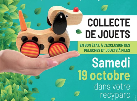 Recyparcs : traditionnelle collecte de jouets en bon état