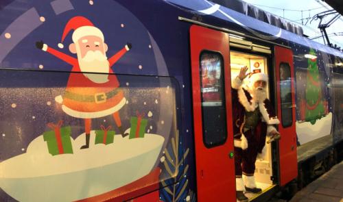 Le train de Noël ce mardi à Liège-Guillemins