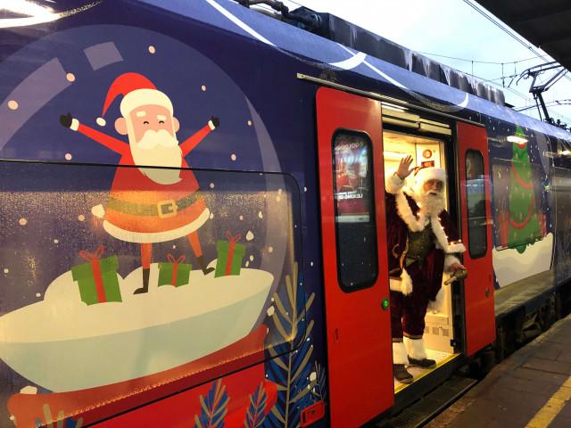 Le train de Noël ce mardi à Liège-Guillemins