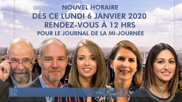 Votre JT de la mi-journée diffusé plus tôt 