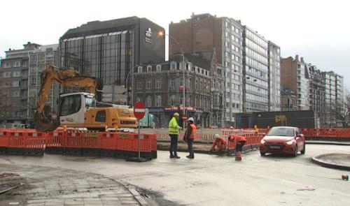 Report des Travaux de nuit liés au tram sur le boulevard d'Avroy