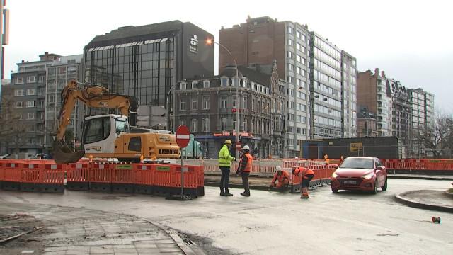 Report des Travaux de nuit liés au tram sur le boulevard d'Avroy