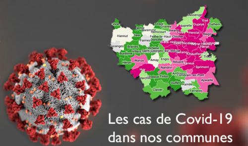 Les cas de Covid19 dans nos communes au 17/4/2020