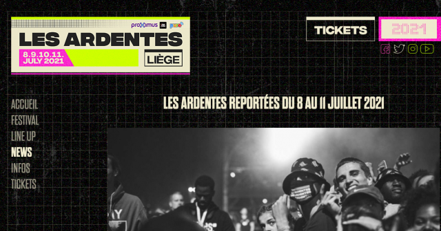 Les Ardentes reportées à juillet 2021