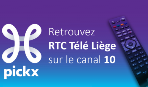 Retrouvez RTC Télé Liège sur le canal 10 sur Proximus Pickx