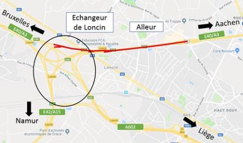 E40/A3 : fermeture nocturne entre Alleur et Loncin
