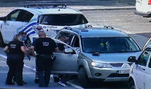 Liège : le motard et l'accouchement en pleine ville