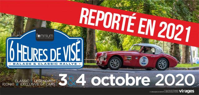 Les 6 Heures de Visé reportées à 2021